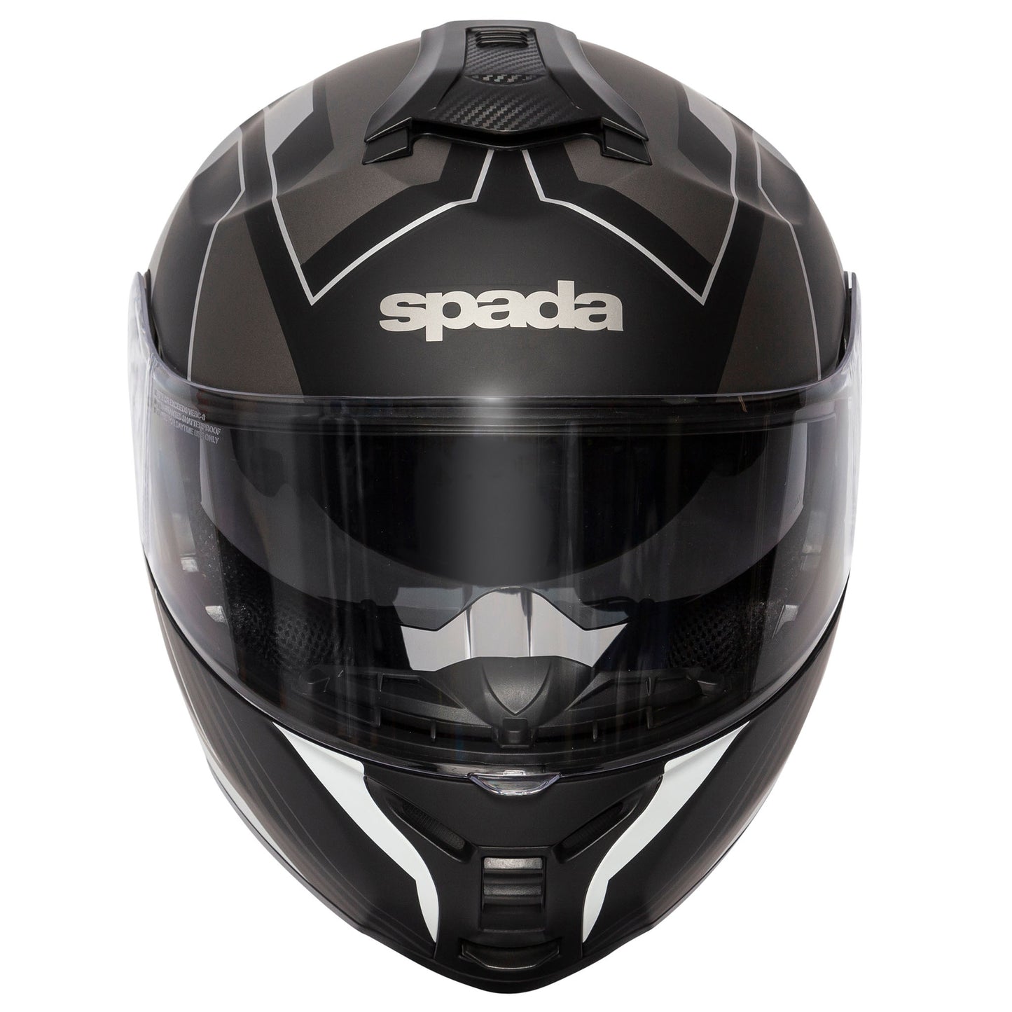 Orion Whip Matt Black & Silver Flip Up Motorcycle Helmet