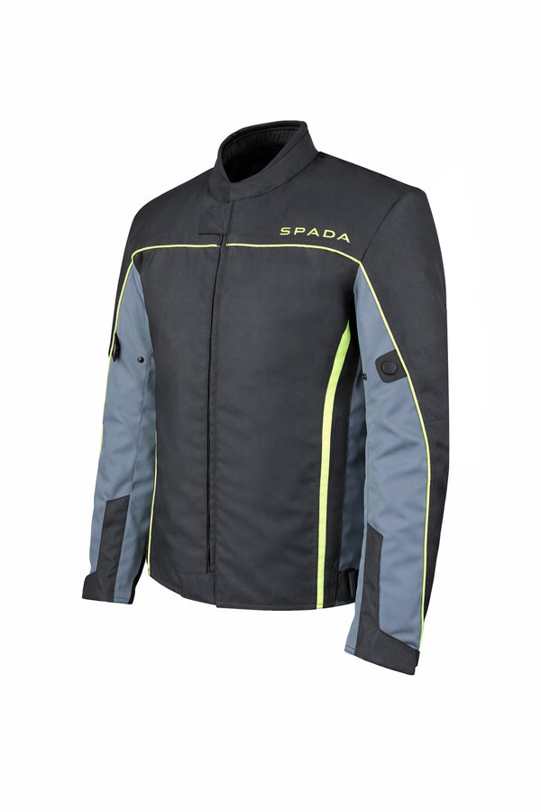 Pace Rev.2 Black, Grey & Fluo Motorcycle Jacket