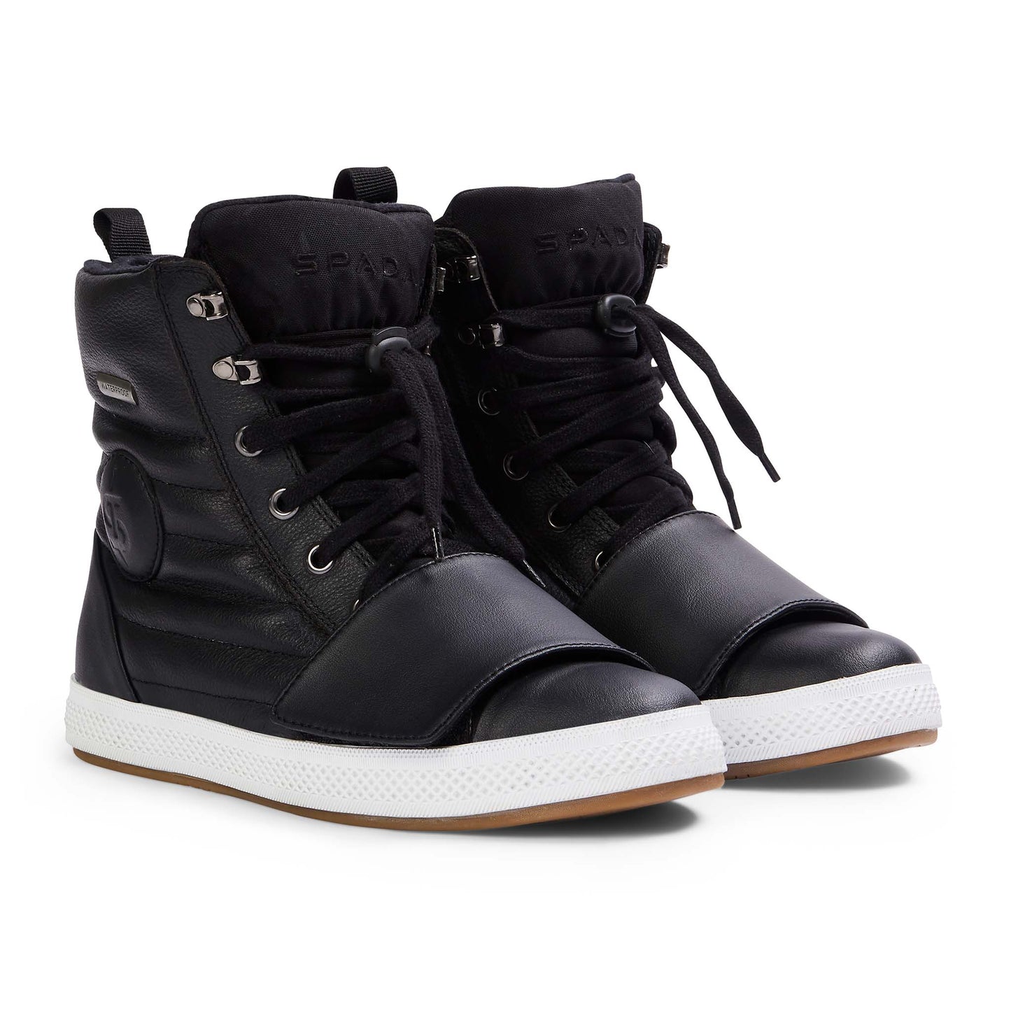 Heat Black High Top Motorcycle Trainers
