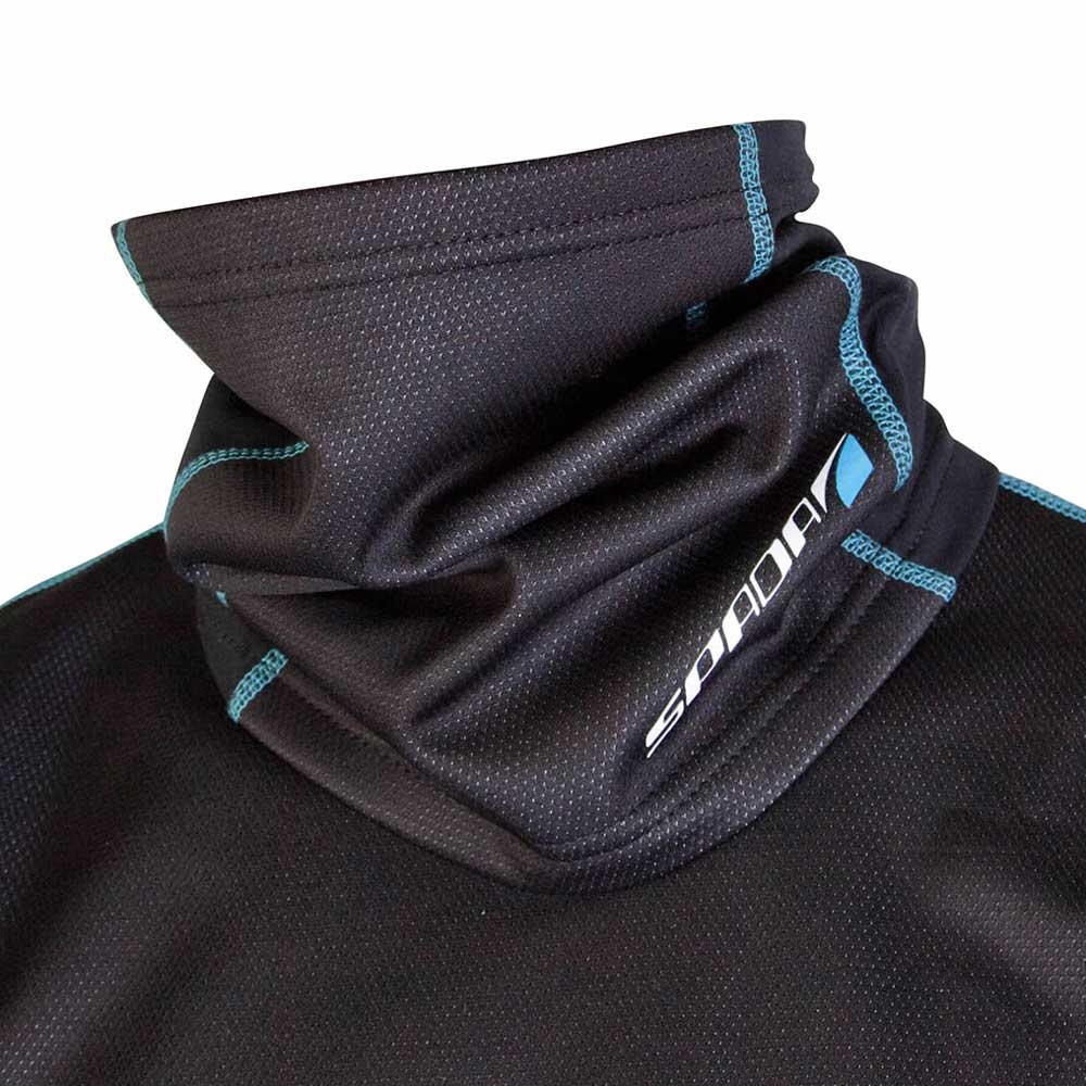black neck guard base layer for bikers