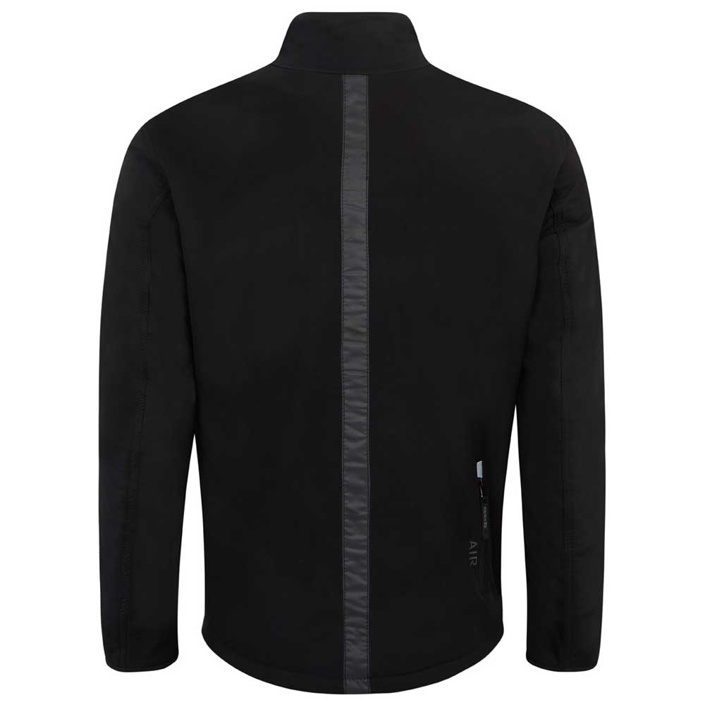 back of black motorbike jacket for men