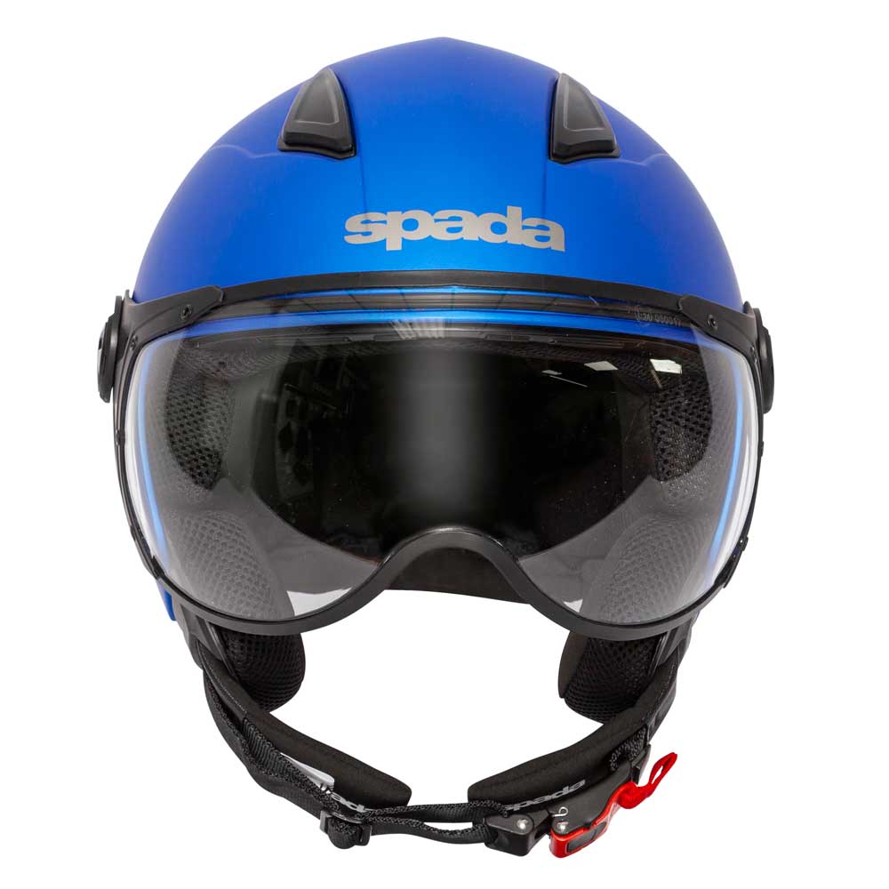 Hellion 06 Matt Bright Blue Open Face Motorcycle Helmet