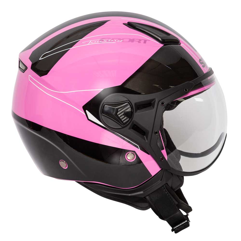 Hellion 06 Twist Pink Open Face Motorcycle Helmet