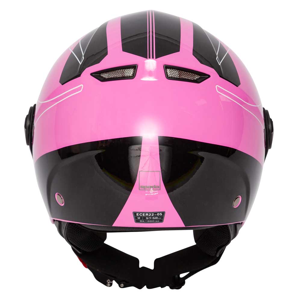 Hellion 06 Twist Pink Open Face Motorcycle Helmet