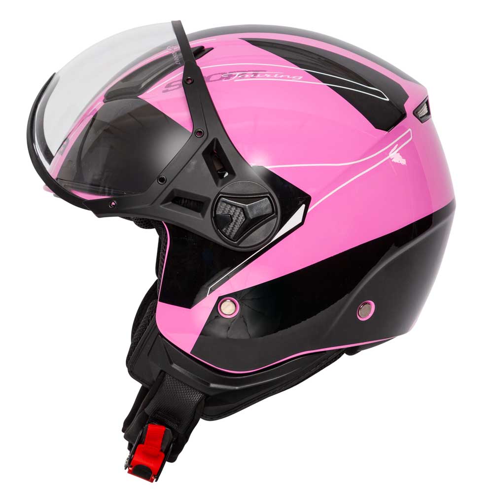 Hellion 06 Twist Pink Open Face Motorcycle Helmet