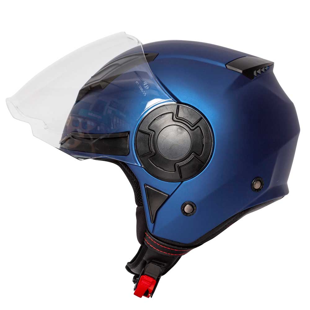 Lycan 06 Matt Blue Open Face Motorcycle Helmet