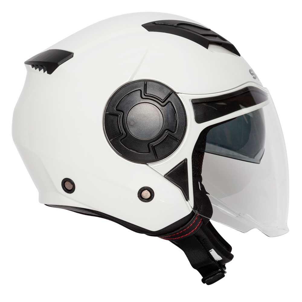 Lycan 06 White Open Face Motorcycle Helmet
