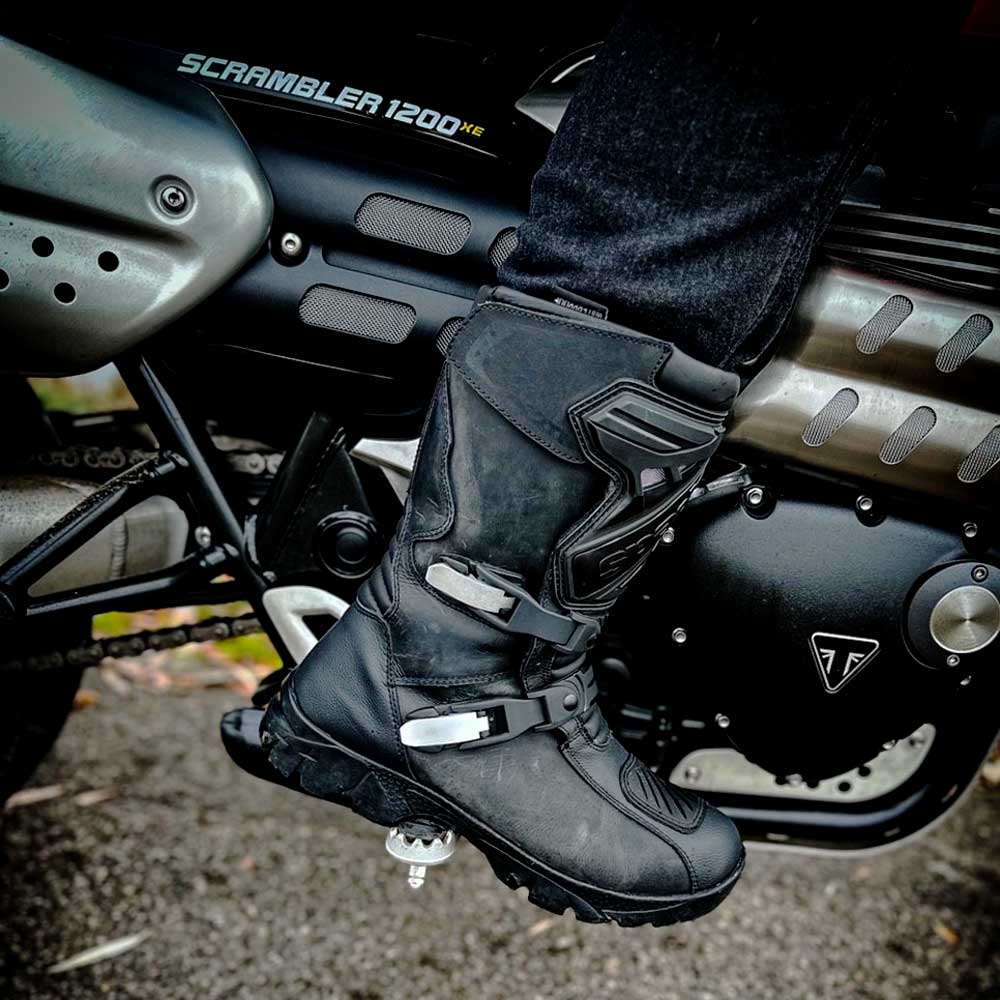 Raider Black Waterproof Motorcycle Boots