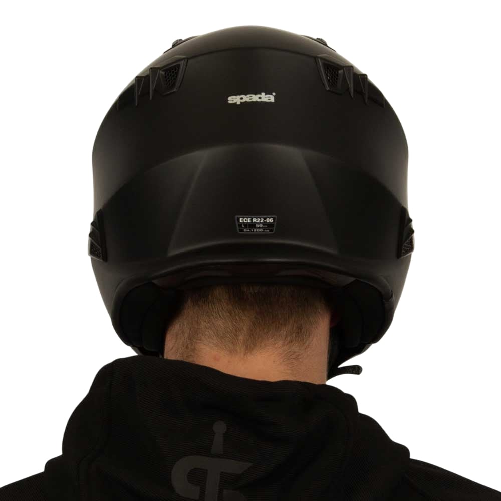 Storm 06 Matt Black Open Face Motorcycle Helmet