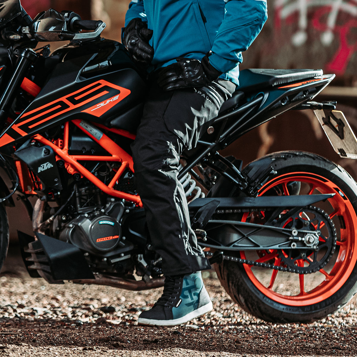 Duel Black Cargo Motorcycle Trousers