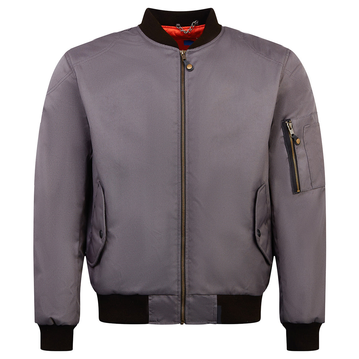 Airforce 1 Platinum Grey Motorcycle Bomber Jacket