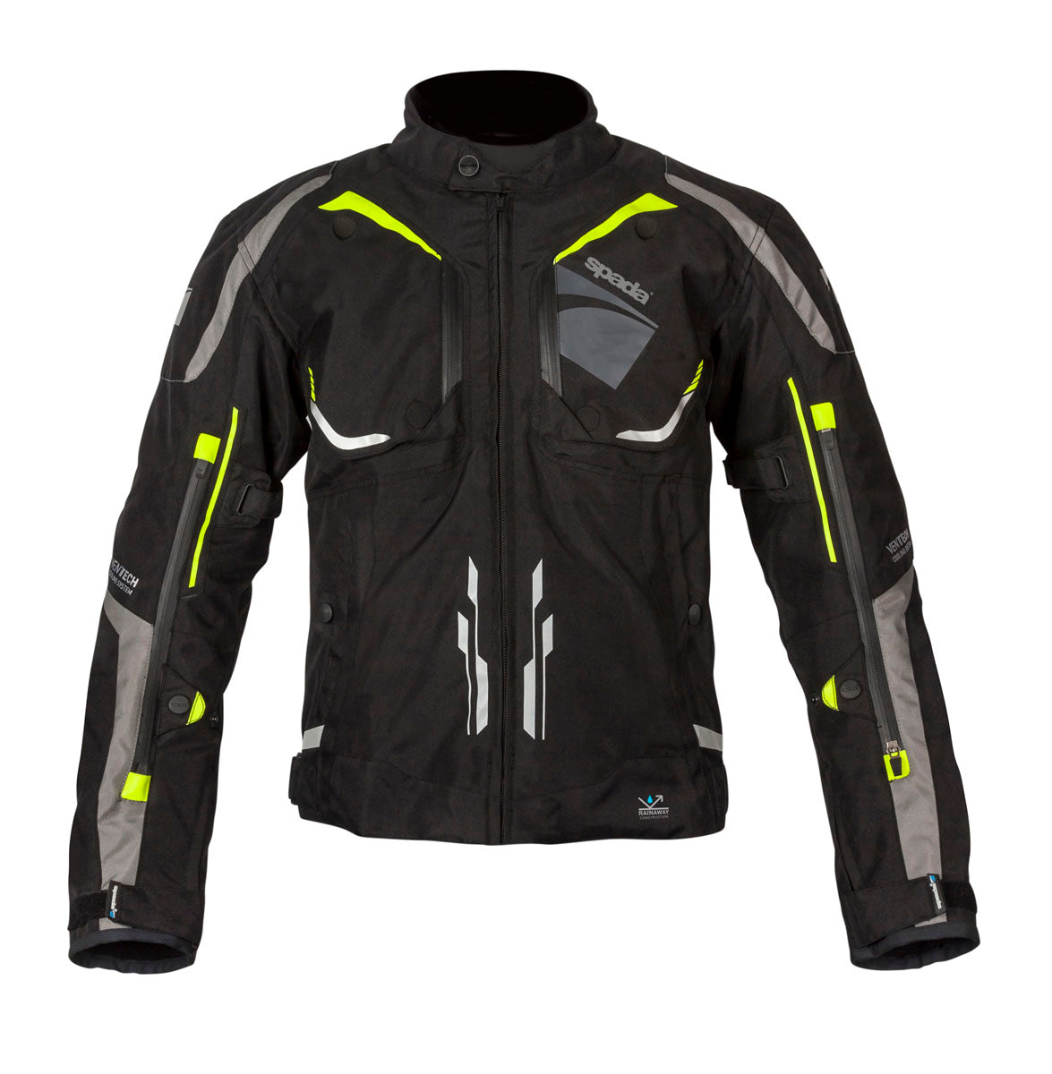 Urbanik Black & Flourescent Motorcycle Jacket