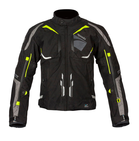 Urbanik Black & Flourescent Motorcycle Jacket