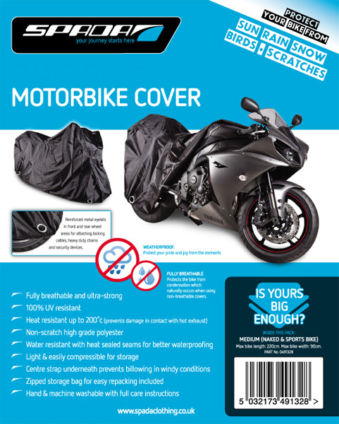 Spada Motorcycle Cover-Medium [Nakeds & Sports Bikes]