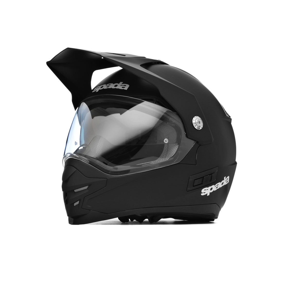 Intrepid Matt Black Full Face Motorcycle Helmet - XS