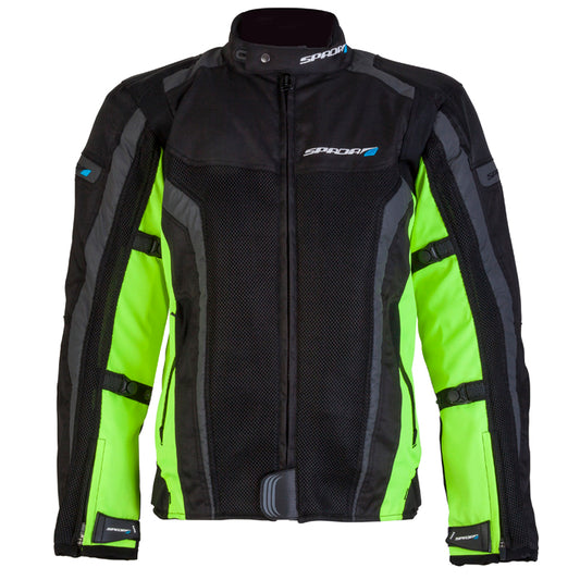 Corsa GP Air Black & Flourescent Textile Motorcycle Jacket - S