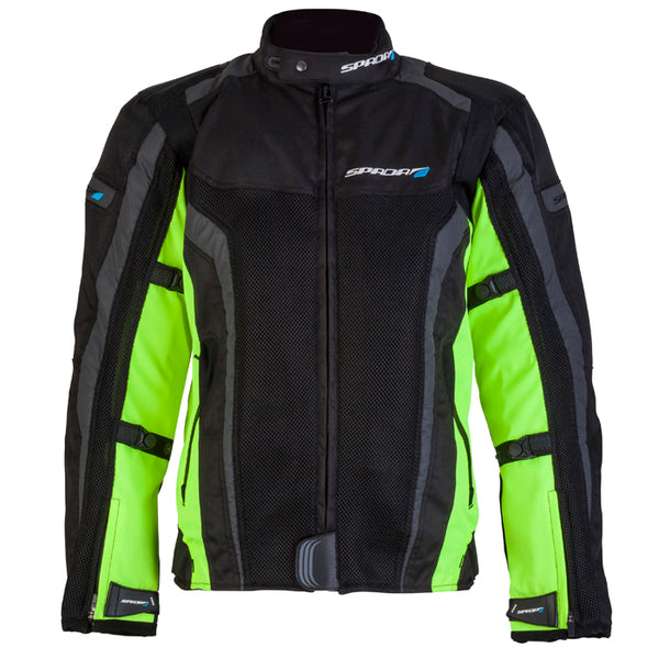 Corsa GP Air Black & Flourescent Textile Motorcycle Jacket