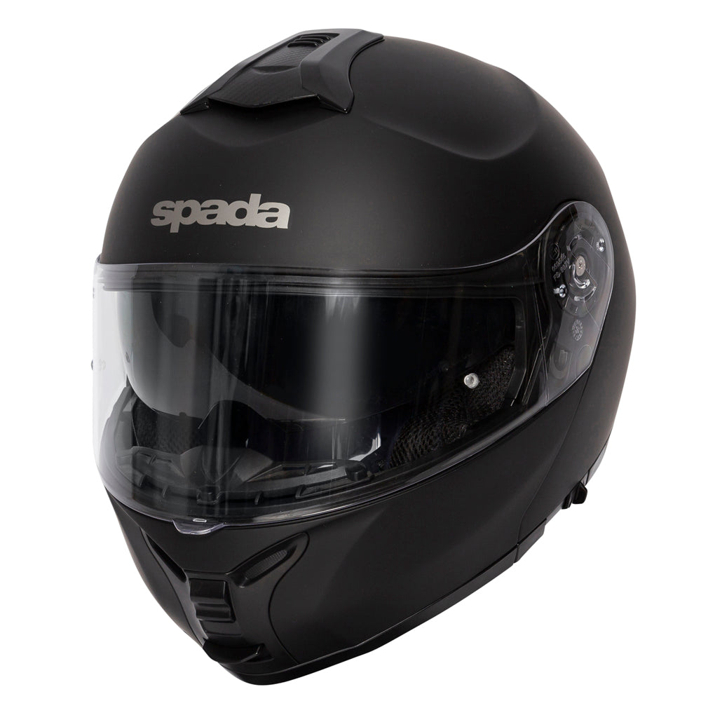 Orion Matt Black Flip Up Motorcycle Helmet - XS