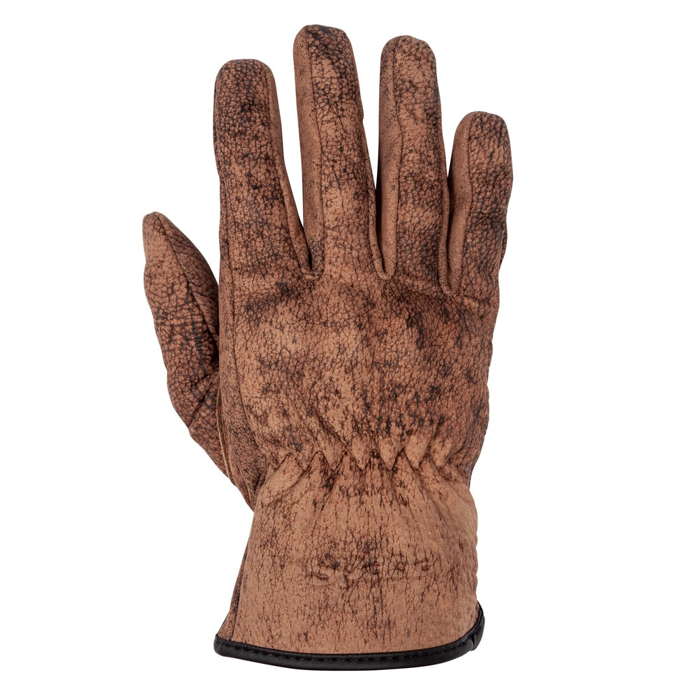 Skin Kit Bark Brown Leather Motorcycle Gloves
