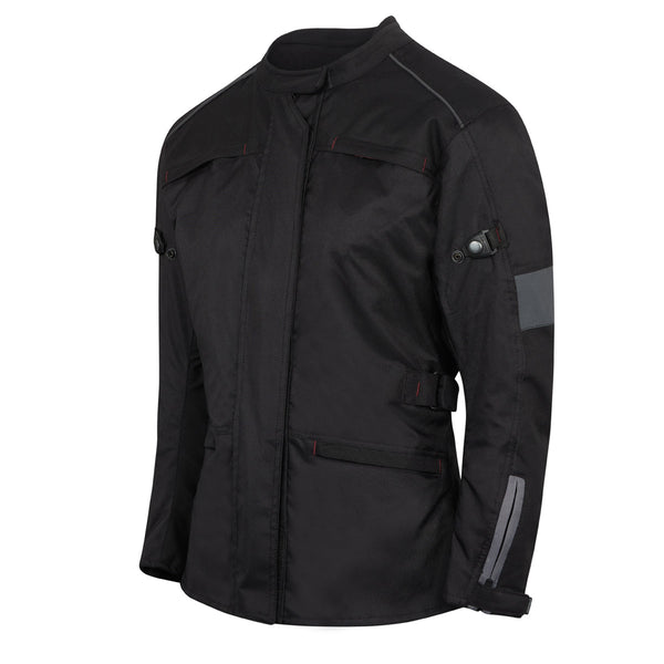 Barn Q Ladies Black Motorcycle Jacket