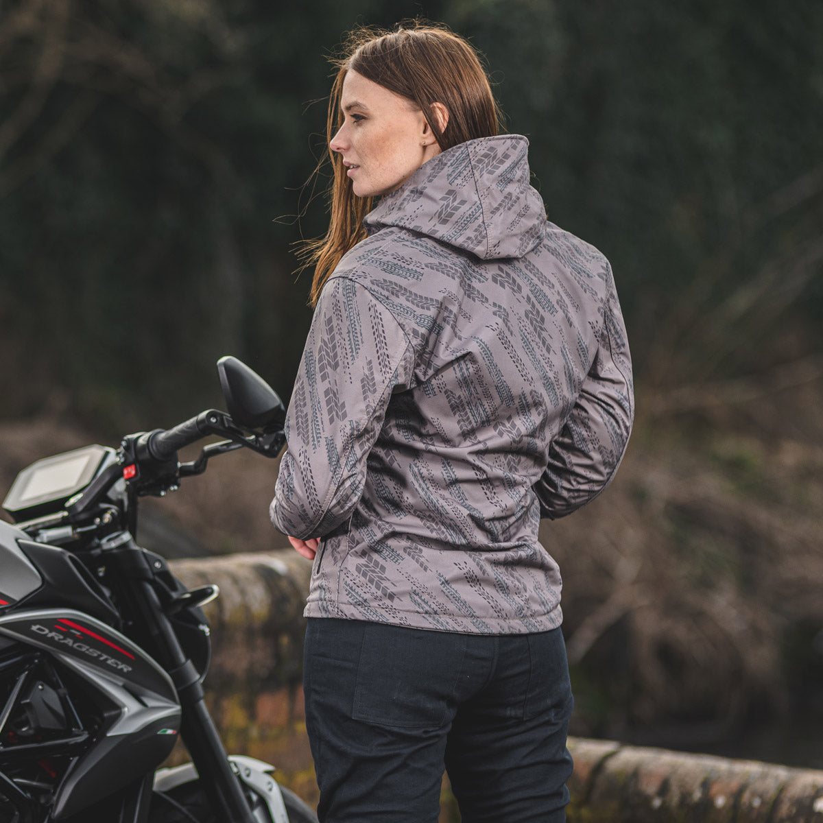 Grid Ladies Track Khaki Motorcycle Jacket