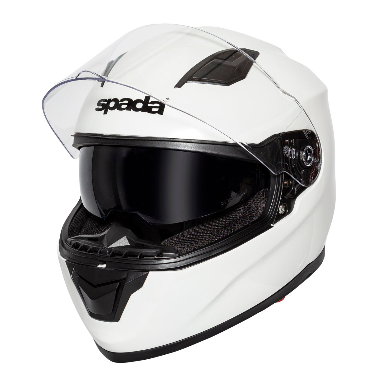 SP17 White Full Face Motorcycle Helmet