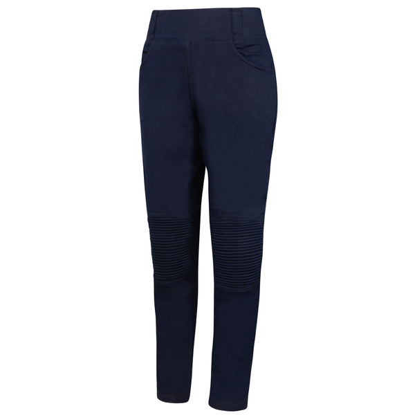 Hugger Ladies Blue Motorcycle Jeggings