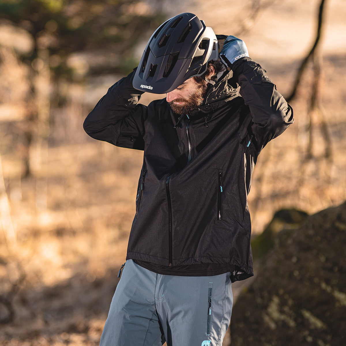 MTB Enduro Black Mountain Biking Jacket