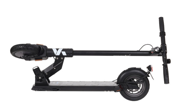 Folding electric scooter with 8.5-inch wheels and disc brake