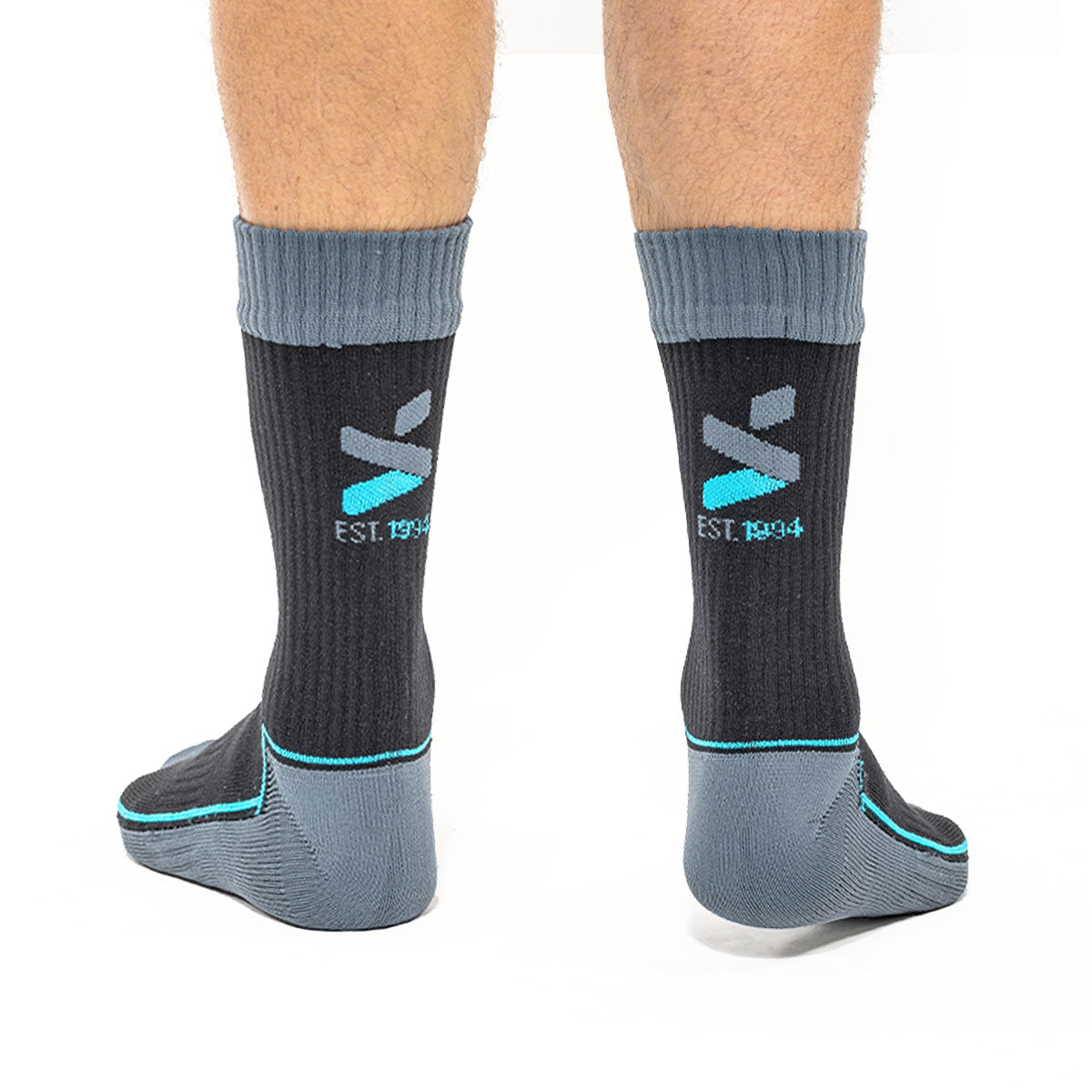 grey and black socks for men