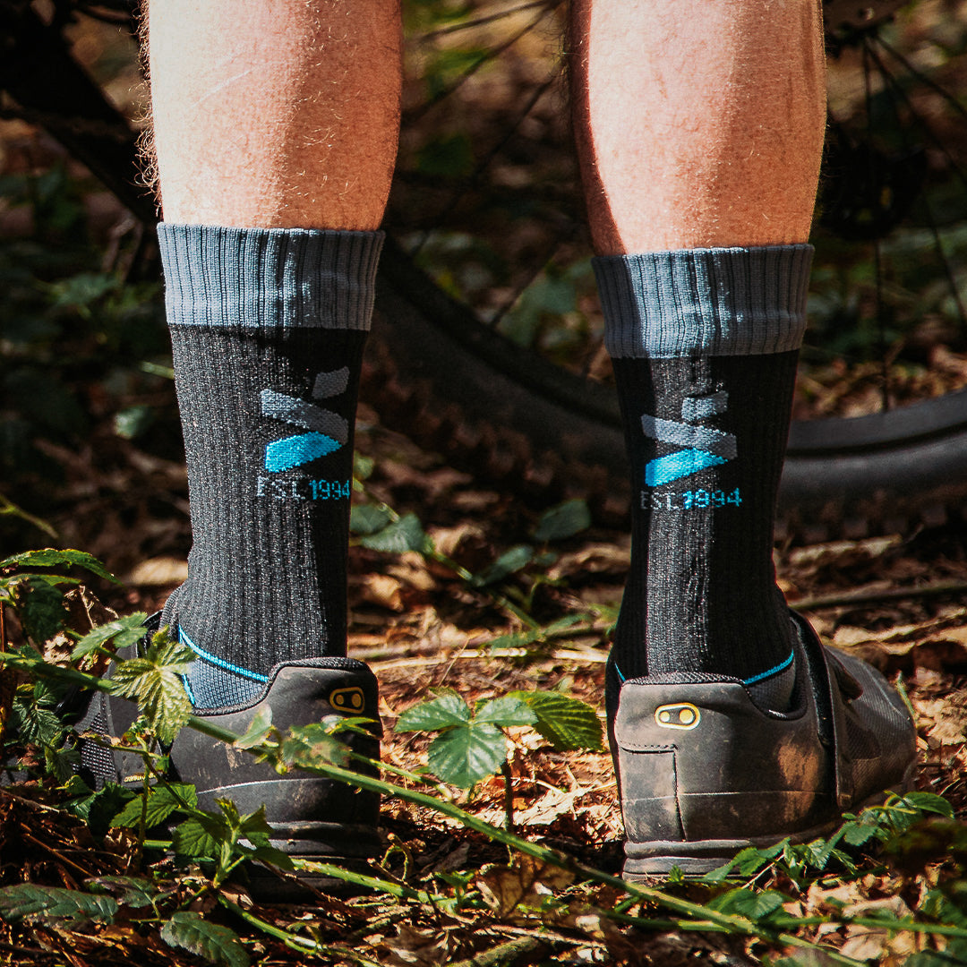 MTB Hydro Black & Grey Stormy Socks