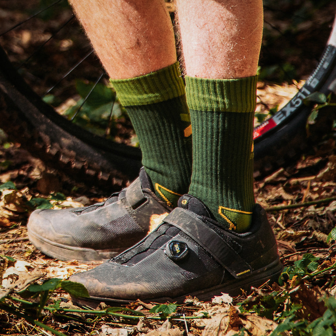 MTB Hydro Olive Green Socks