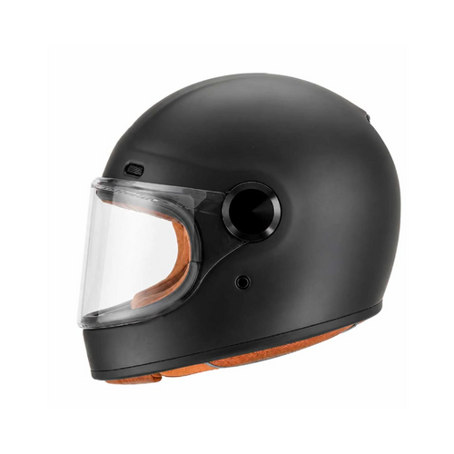 Prophet Matt Black Full Face Motorbike Helmet