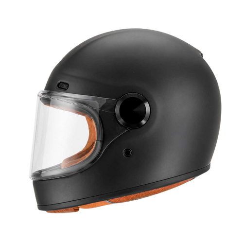 Prophet Matt Black Full Face Motorbike Helmet