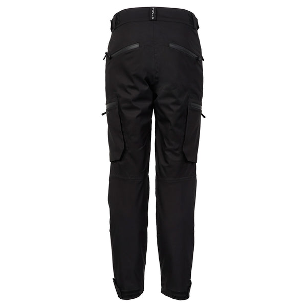back of a pair of black motorcycle trousers for riding