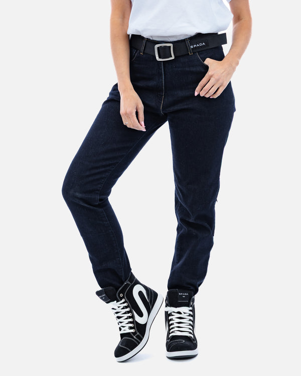 Drifter Ladies Rinse Indigo Motorcycle Jeans
