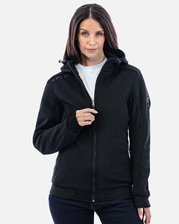 Blade Black Zip Up Motorcycle Hoodie