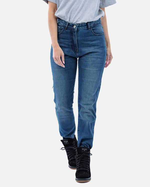 Drifter Ladies Washed Blue Motorcycle Jeans