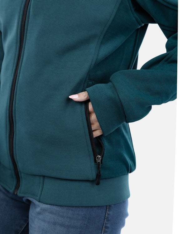 Blade Coral Blue Zip Up Motorcycle Hoodie