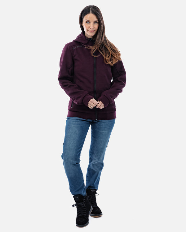 Blade Port Red Zip Up Motorcycle Hoodie