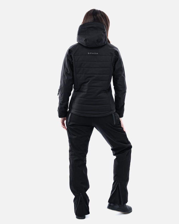 Bella Black Quilted Ladies Motorcycle Jacket