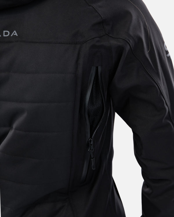 Bella Black Quilted Ladies Motorcycle Jacket
