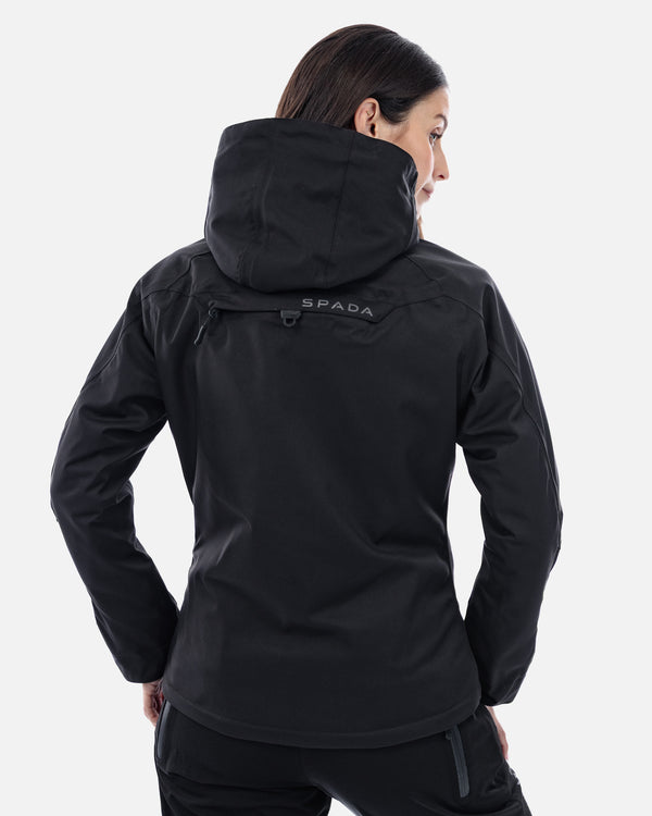 Bella Black Quilted Ladies Motorcycle Jacket