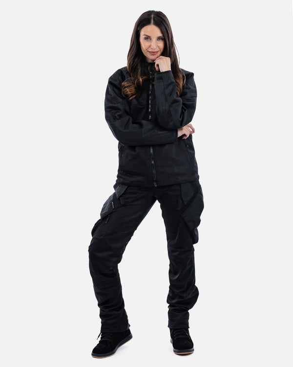 Hooded Air Black Ventilated Motorcycle Jacket