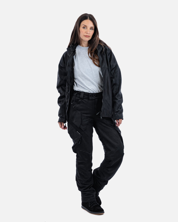 Hooded Air Black Ventilated Motorcycle Jacket