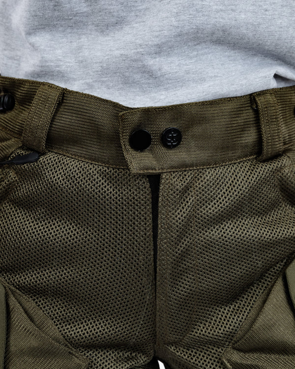 Combat Air Olive Green Ventilated Motorcycle Trousers