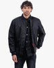 Airforce MA1 Black Motorcycle Bomber Jacket