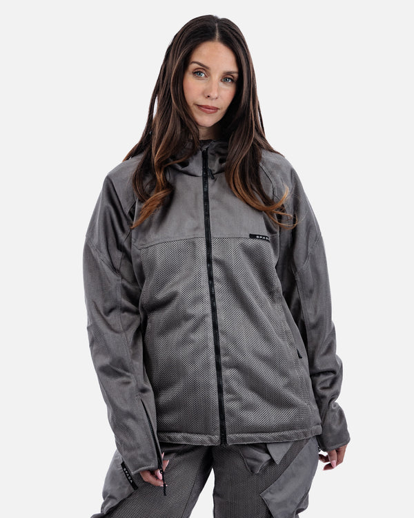 Hooded Air Ultimate Grey Motorcycle Jacket