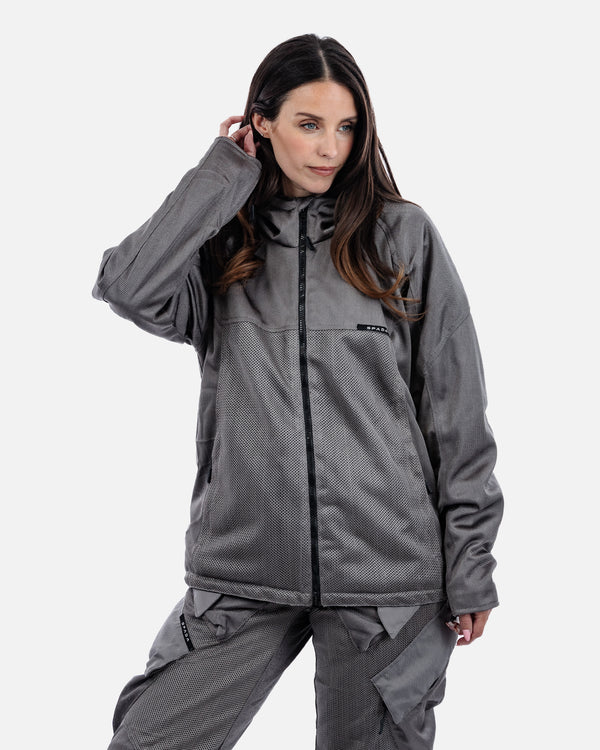 Hooded Air Ultimate Grey Ventilated Motorcycle Jacket