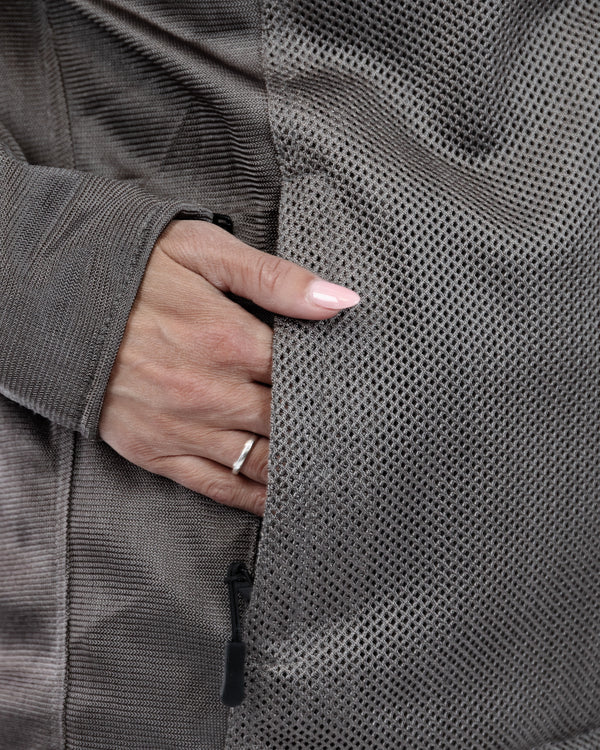 Hooded Air Ultimate Grey Ventilated Motorcycle Jacket